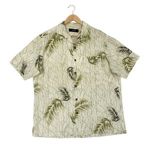 Mens Tasso Elba Island Tropical Print Button Down Shirt